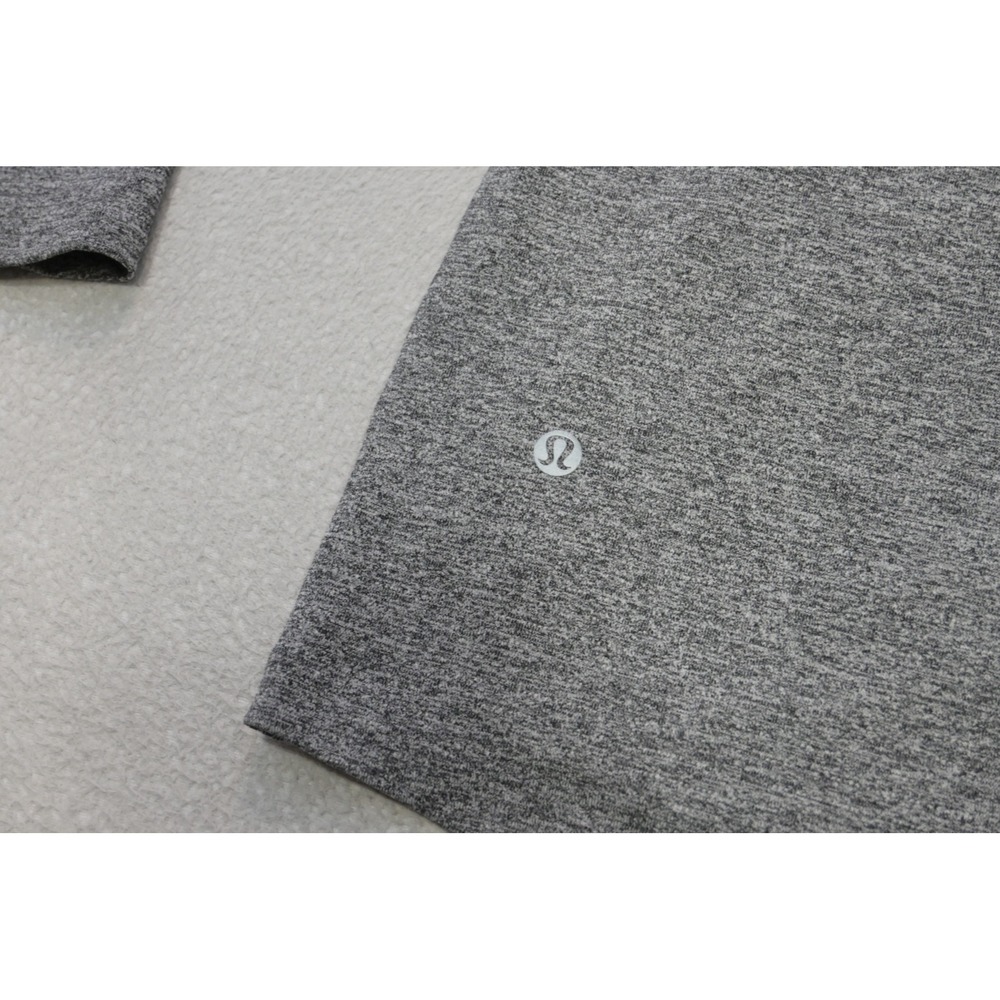 Lululemon Long Sleeve Gym Top Womens Large Grey Heathered Athletic Excellent